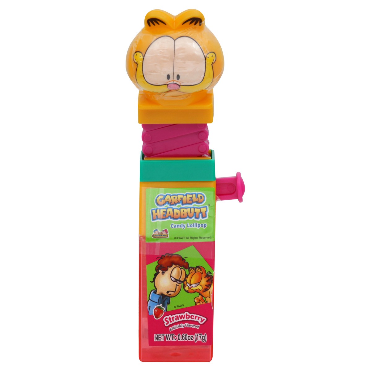 slide 1 of 13, Garfield Headbutt Candy Lollipop 0.60 oz, 0.6 oz