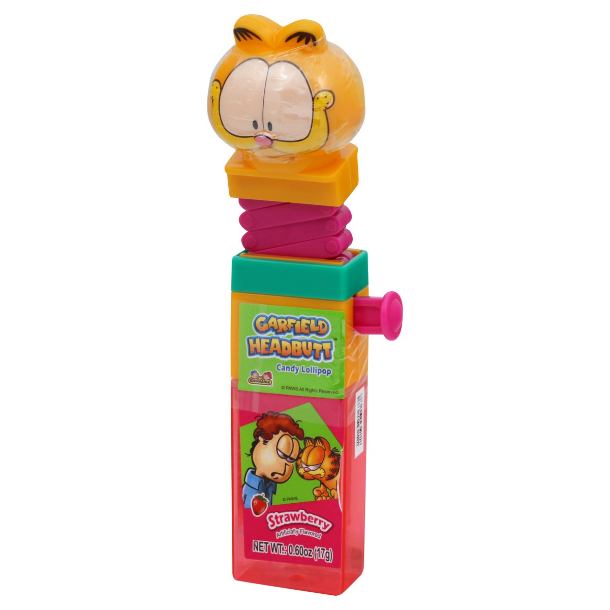 slide 7 of 13, Garfield Headbutt Candy Lollipop 0.60 oz, 0.6 oz