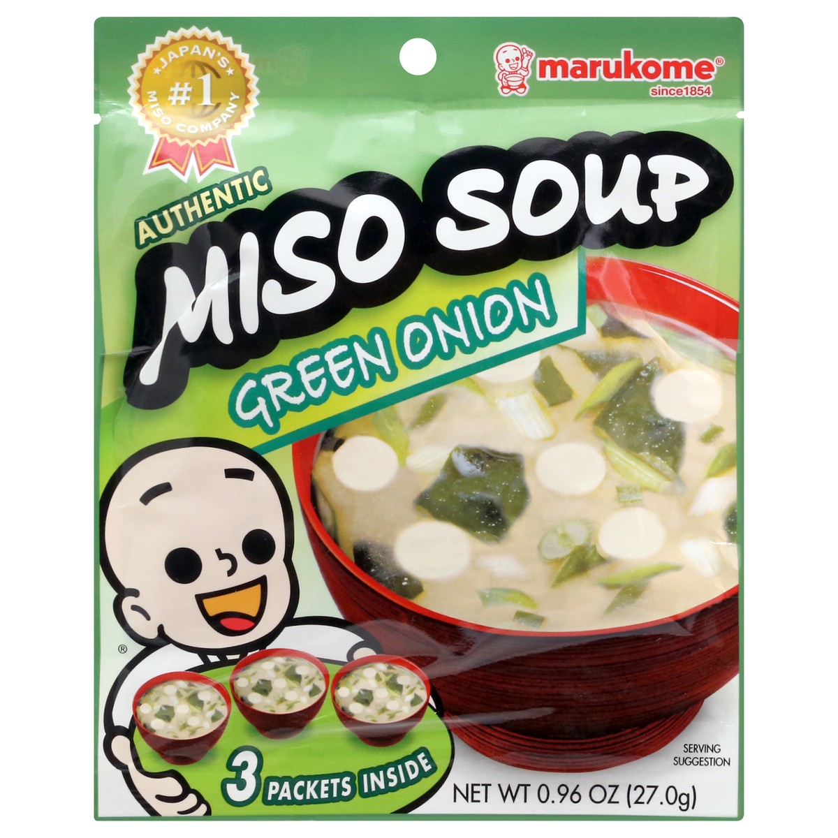 slide 11 of 12, Marukome Green Onion Miso Soup 3 ea, 3 ct