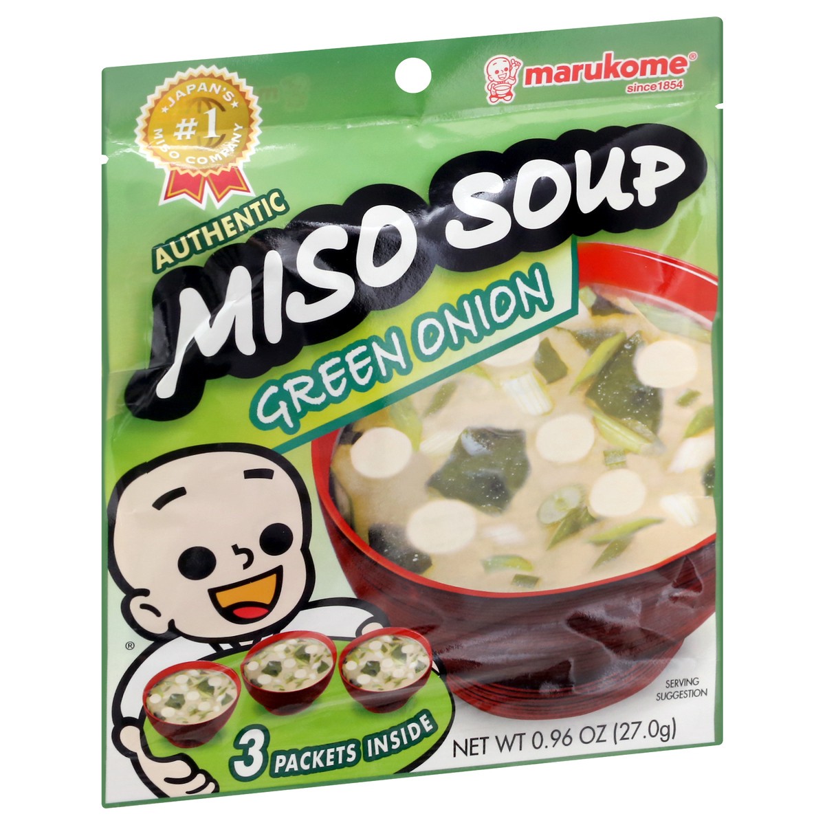 slide 6 of 12, Marukome Green Onion Miso Soup 3 ea, 3 ct