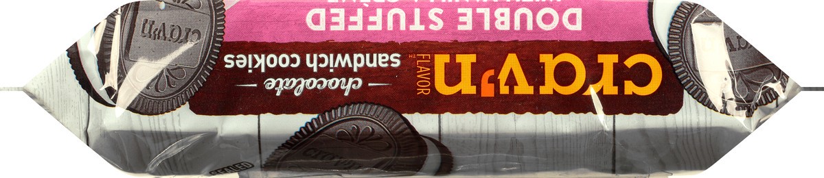 slide 14 of 14, Crav'n Flavor Double Stuffed with Vanilla Creme Chocolate Sandwich Cookies - 15.35 oz, 15.35 oz