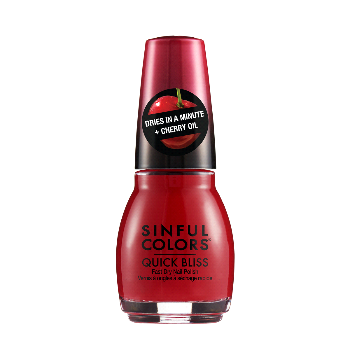 slide 1 of 9, Sinful Colors Quick Bliss Sweet Cheeks (Sheer) 2678 Fast Dry Nail Polish 0.5 fl oz, 0.5 fl oz