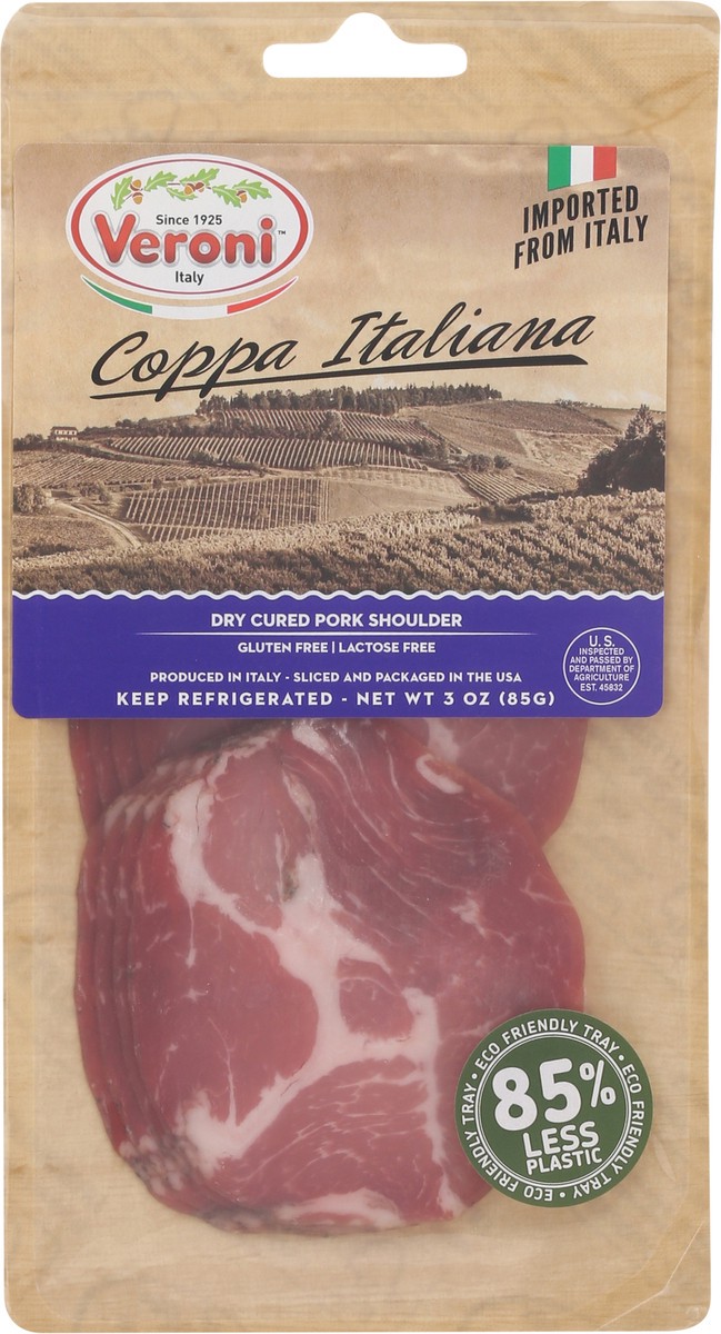 slide 3 of 14, Veroni Pre-Sliced Coppa Italiana, 3 oz