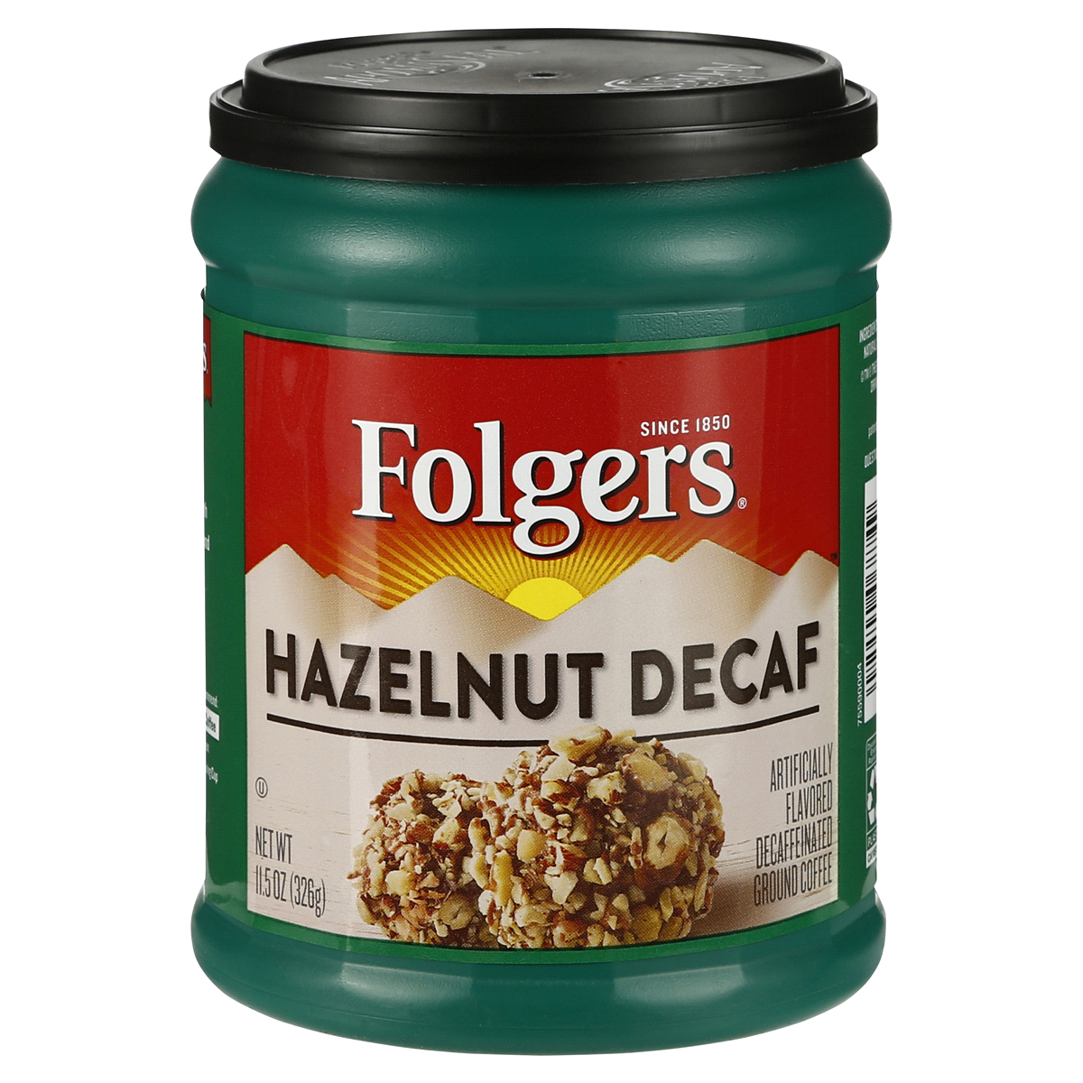 slide 1 of 4, Folgers Hazelnut Decaffeinated Ground Coffee, 11.5 oz