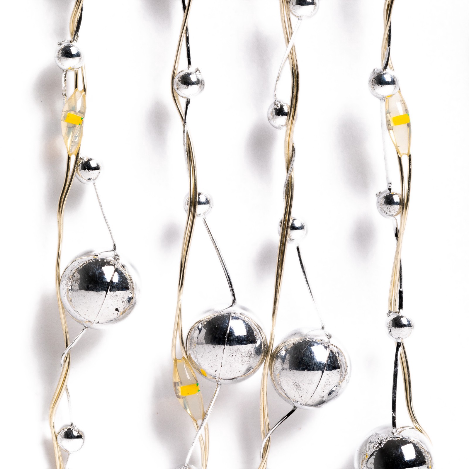 slide 6 of 7, 40ct. Warm White Silver Pearl Led String Lights By Ashland, 40 ct