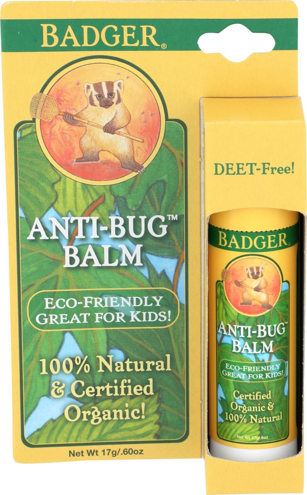 slide 1 of 1, Badger Anti Bug Balm Stick, 0.6 oz