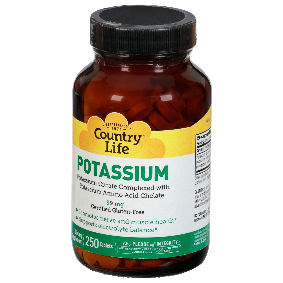 slide 11 of 12, Country Life Potassium, 250 ct