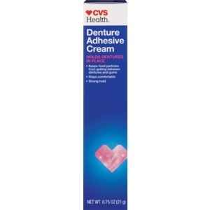 slide 1 of 1, CVS Health Denture Adhesive Cream, 0.75 oz