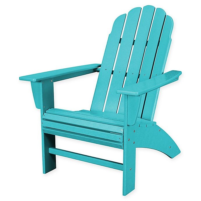 slide 1 of 1, POLYWOOD Vineyard Curveback Adirondack Chair - Aruba, 1 ct