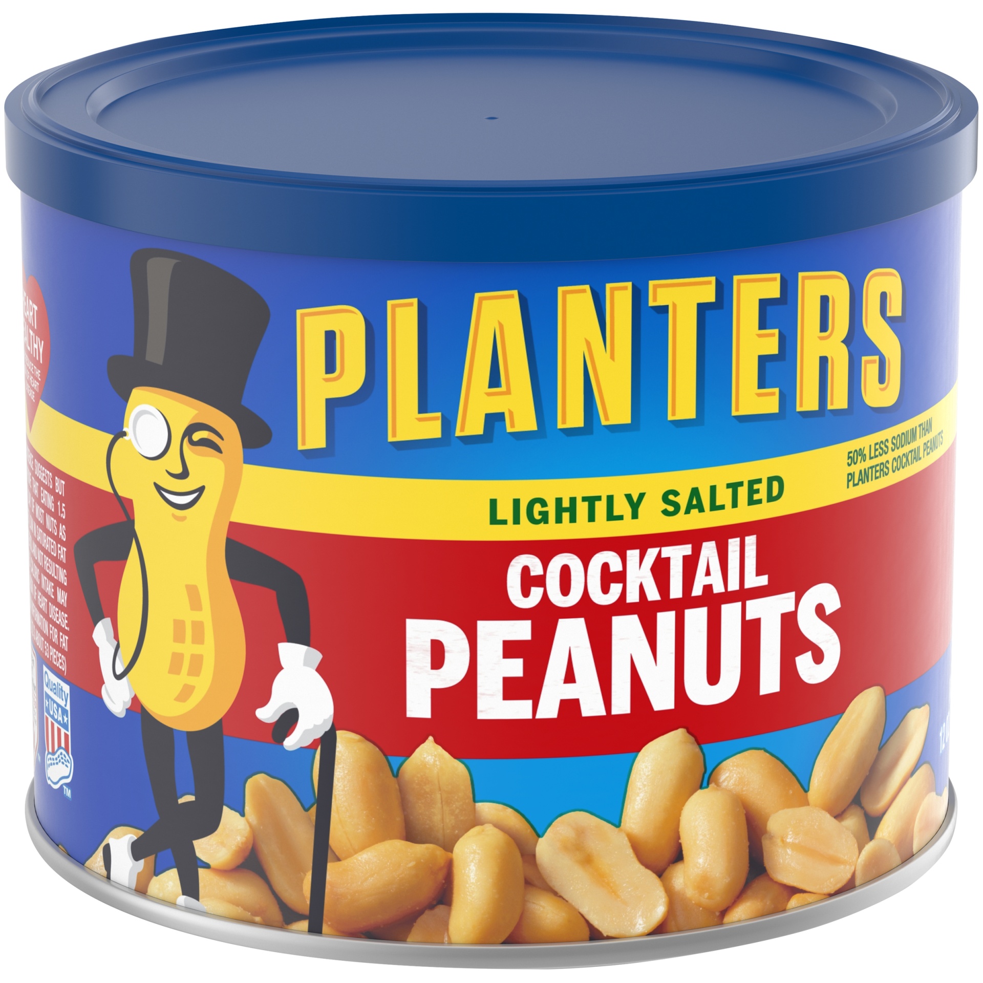 slide 2 of 6, Planters Lightly Salted Cocktail Peanuts, 12 oz