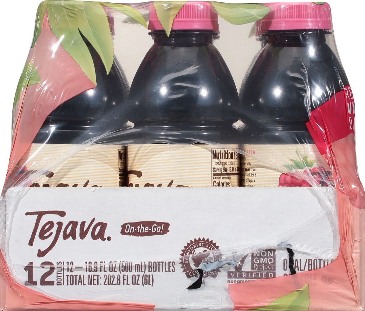 slide 2 of 14, Tejava 12/500mL Tejava Raspberry, 12 ct