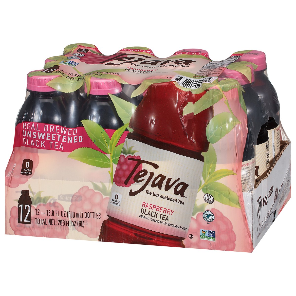 slide 10 of 14, Tejava 12/500mL Tejava Raspberry, 12 ct