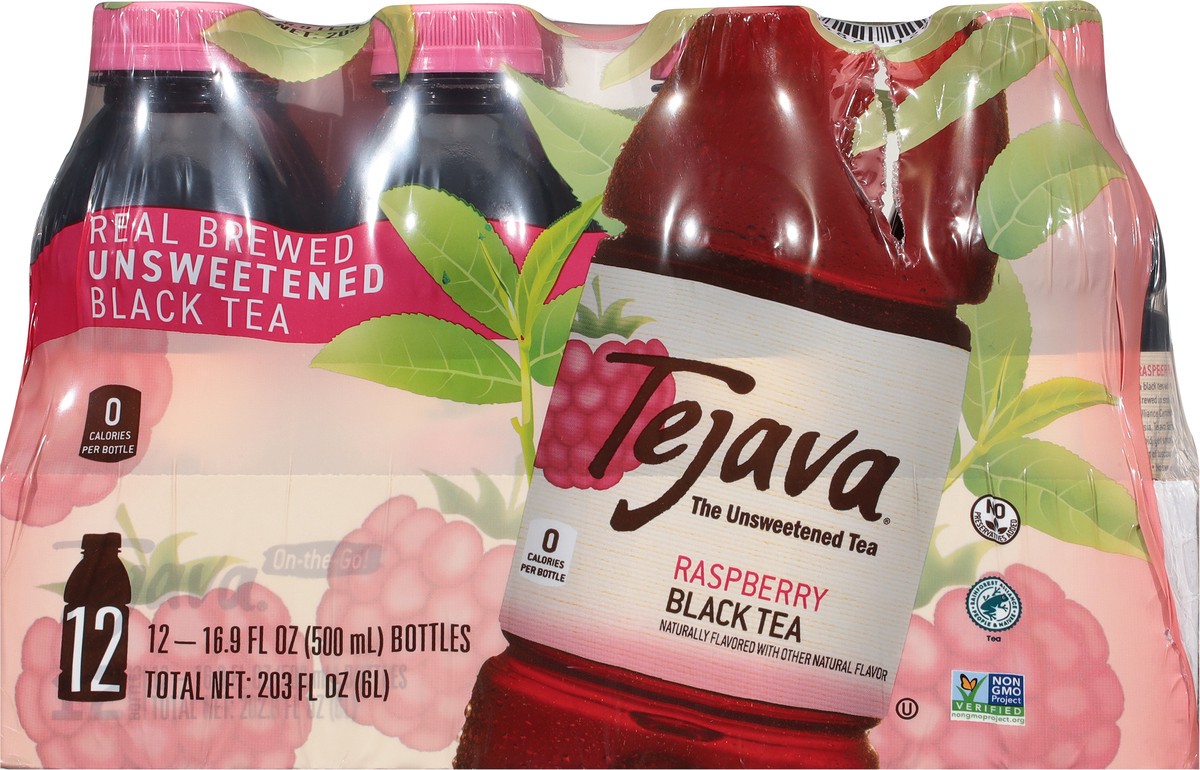 slide 5 of 14, Tejava 12/500mL Tejava Raspberry, 12 ct