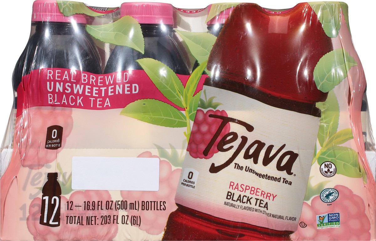 slide 3 of 14, Tejava 12/500mL Tejava Raspberry, 12 ct