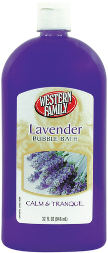 slide 1 of 1, Western Family Lavender Bubble Bath, 32 oz