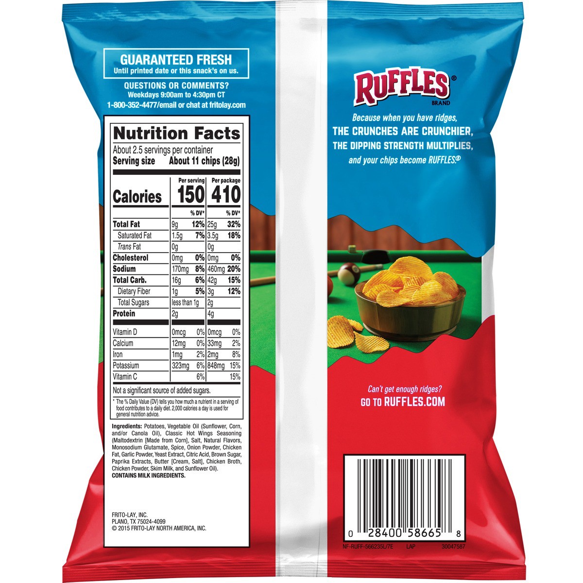 slide 7 of 7, Ruffles Potato Chips, 2.62 oz