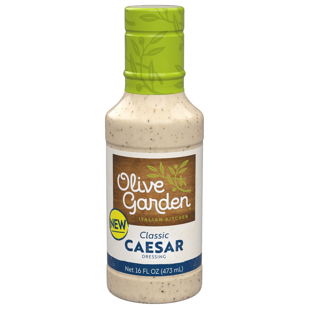 slide 1 of 9, Olive Garden Italian Kitchen Classic Caesar Dressing 16 fl. Oz. Bottle, 16 fl oz