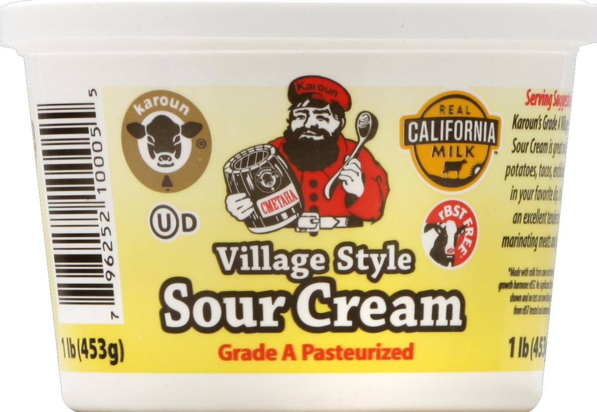 slide 4 of 4, Karoun Sour Cream 1 lb, 1 lb