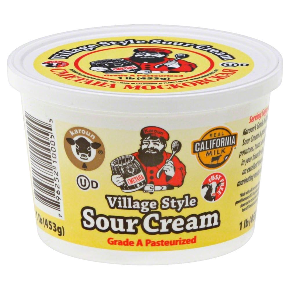 slide 1 of 4, Karoun Sour Cream 1 lb, 1 lb