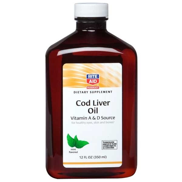 slide 1 of 1, Rite Aid Ra Cod Liver Oil Mint 12Z, 12 oz