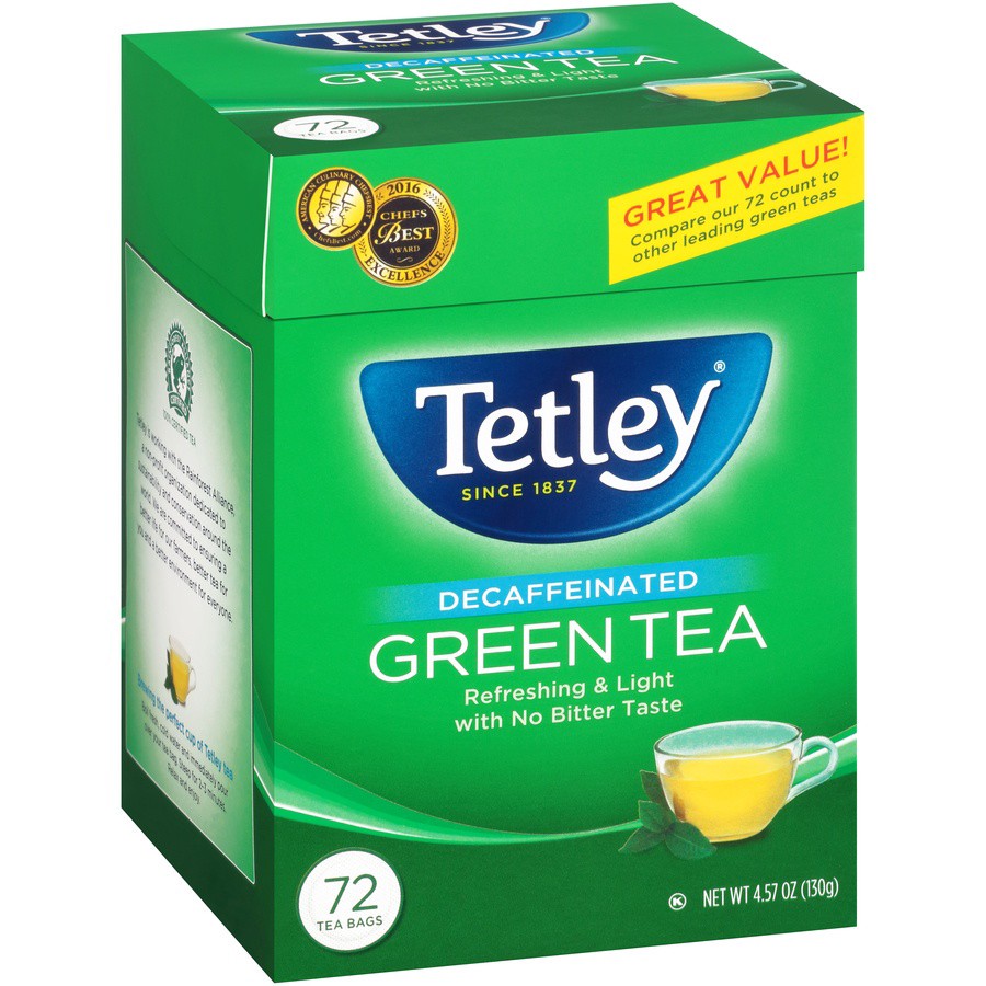 slide 3 of 8, Tetley Natural Green Tea with Lemon - 72 ct, 72 ct