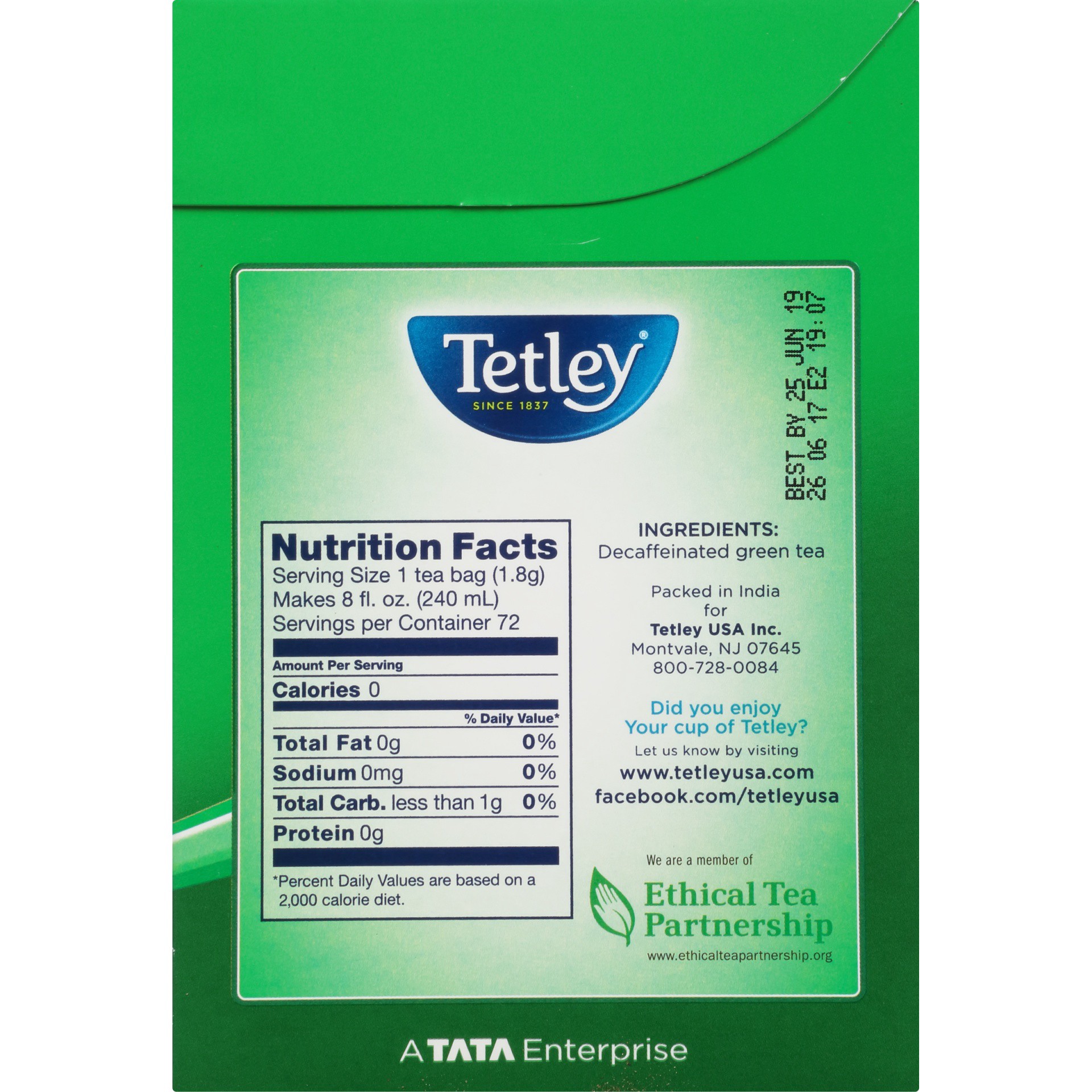 slide 5 of 8, Tetley Natural Green Tea with Lemon - 72 ct, 72 ct