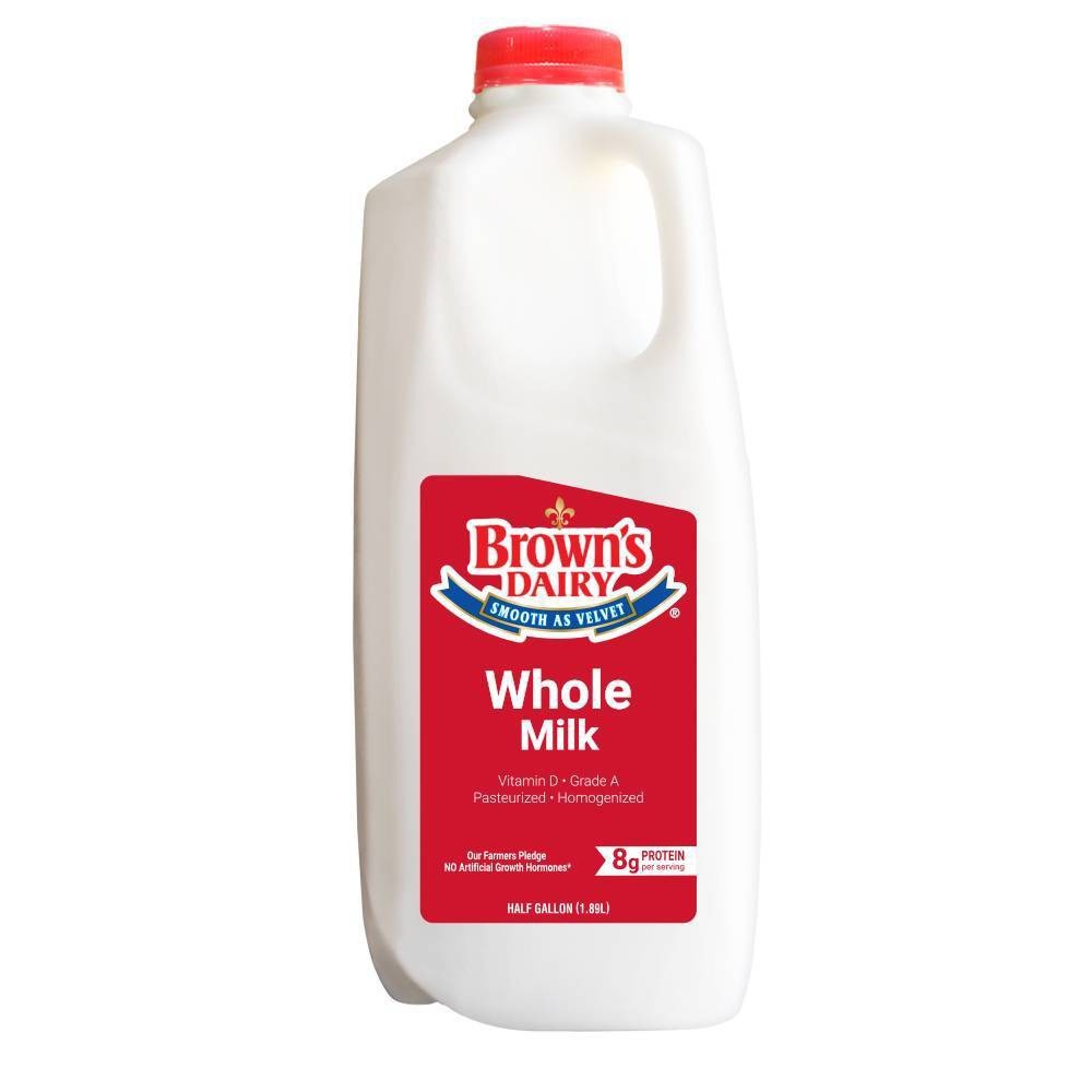 slide 1 of 1, Brown's Whole Milk, 64 oz