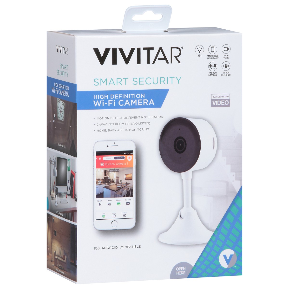 slide 9 of 12, Vivitar High Definition Smart Security Wi-Fi Camera 1 ea, 1 ct