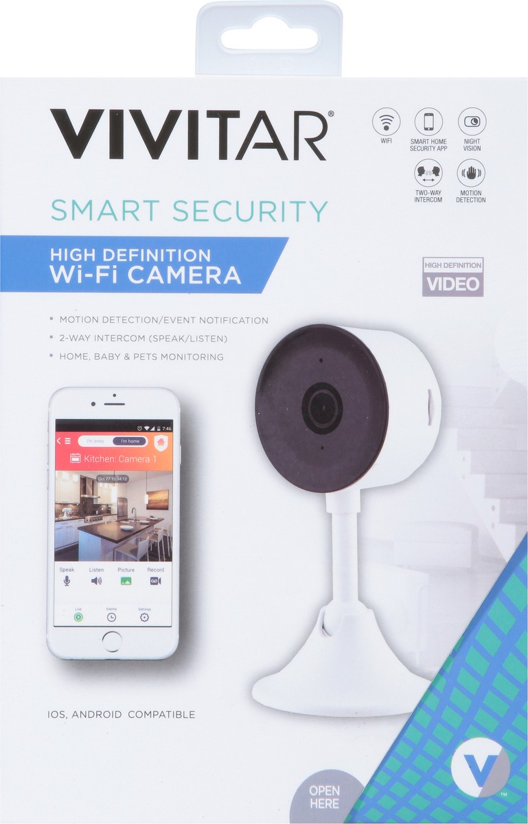 slide 7 of 12, Vivitar High Definition Smart Security Wi-Fi Camera 1 ea, 1 ct