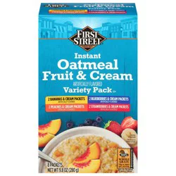 First Street Fruit & Cream Oatmeal Variety Pack