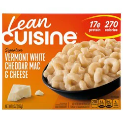 Lean Cuisine Frozen Meal Vermont White Cheddar Mac and Cheese, Protein Kick Microwave Meal, Microwave Macaroni and Cheese Dinner, Frozen Dinner for One