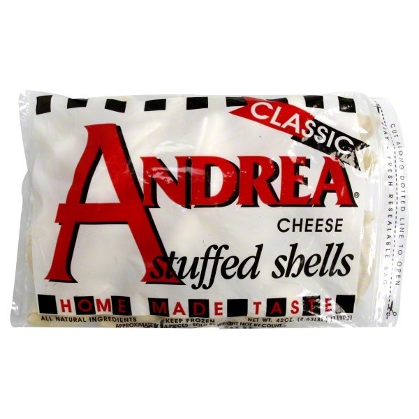 slide 1 of 1, Andrea Classic Cheese Stuffed Shells, 42 oz