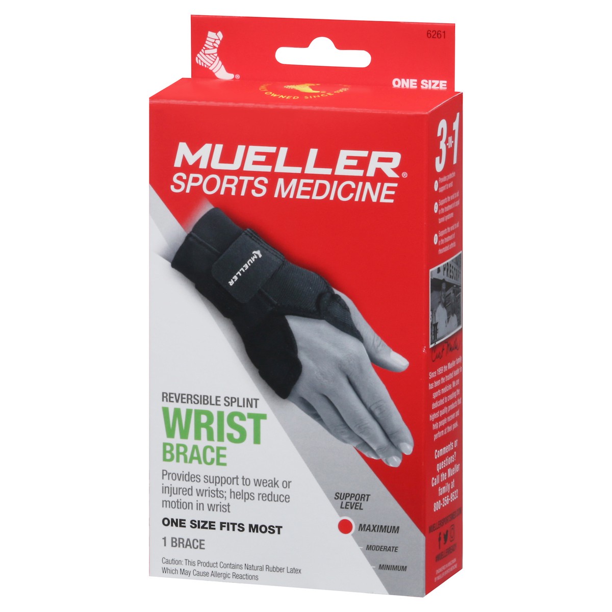 slide 5 of 9, Mueller Sport Care Reversible Splint Wrist Brace, 1 ct