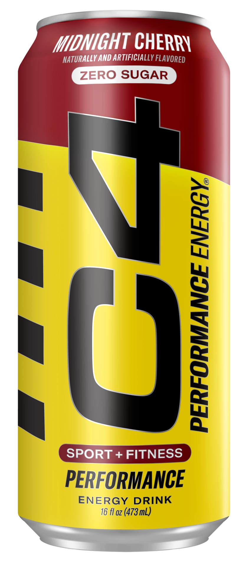 slide 1 of 12, C4 Energy, C4 Energy - Yellow Can, Carbonated, Midnight Cherry, 16 oz