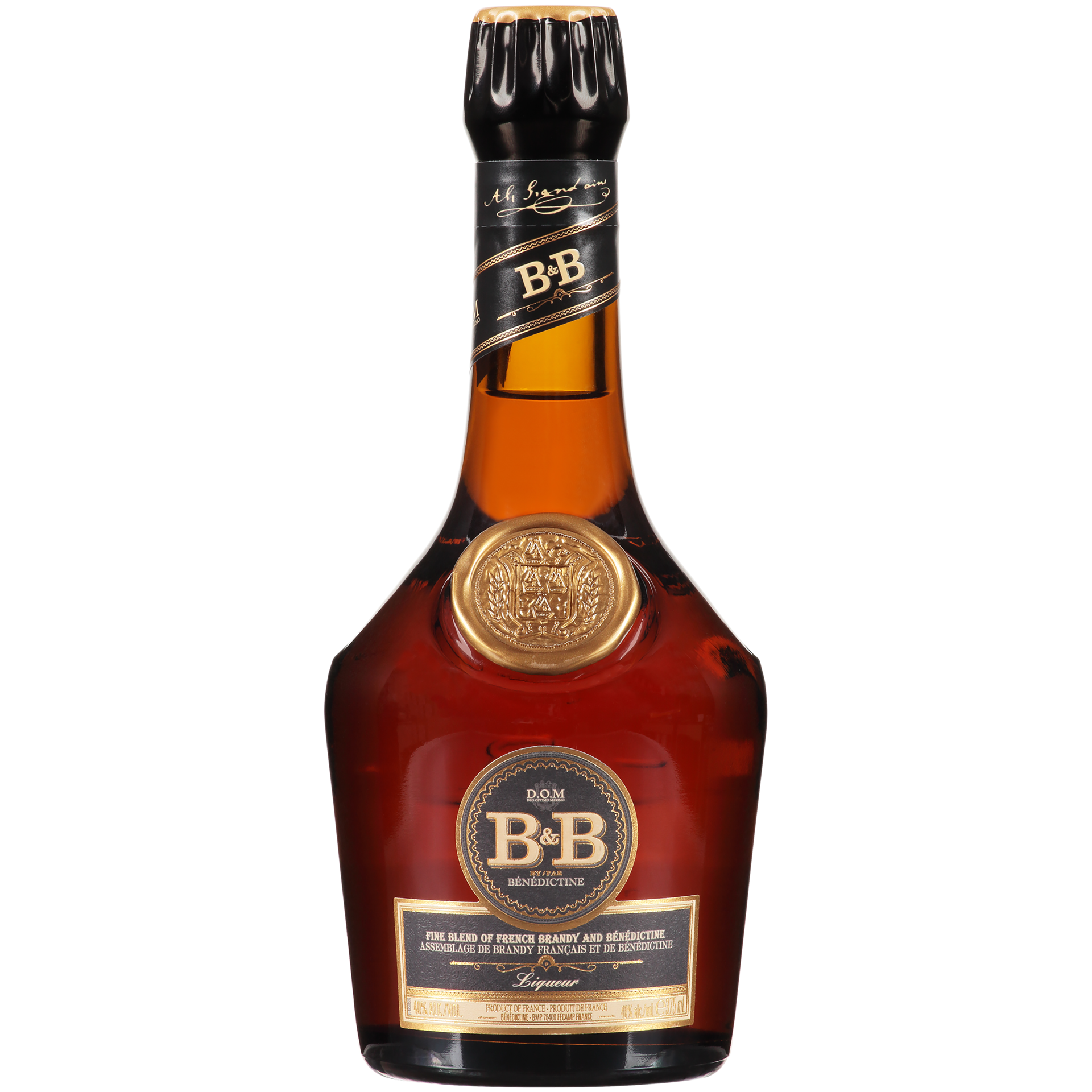 slide 1 of 5, B & B Bénédictine B&B Liqueur By Benedictine 40% 37.5Cl/375Ml, 375 ml