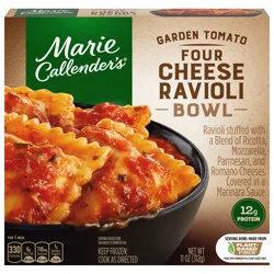 Marie Callender's Garden Tomato Four Cheese Ravioli Bowl, Single Serve Frozen Meal, 11 oz.