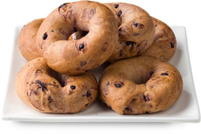 slide 1 of 1, Bagels Blueberry, 6 ct