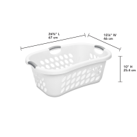 slide 12 of 17, Sterilite Ultra Hiphold 125bushel Laundry Basket 1210, 1 ct