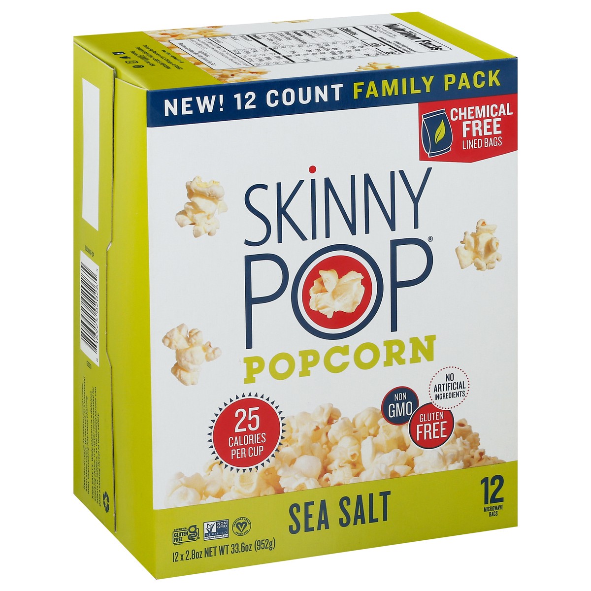 slide 9 of 15, SkinnyPop Family Pack Sea Salt Popcorn 12 - 2.8 oz Bags, 12 ct