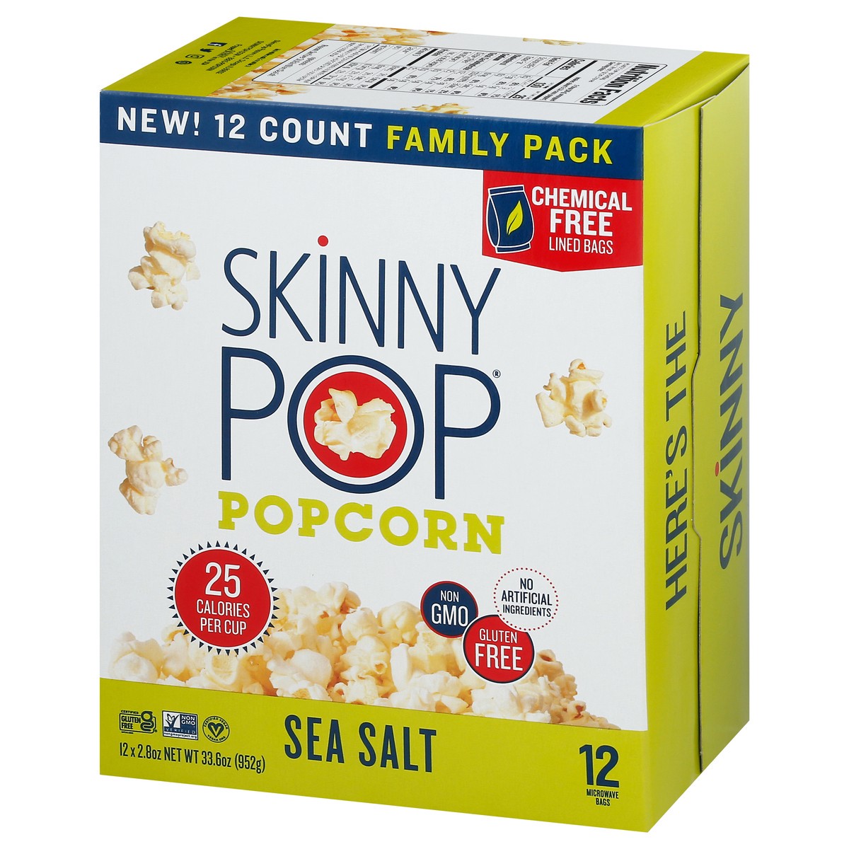 slide 13 of 15, SkinnyPop Family Pack Sea Salt Popcorn 12 - 2.8 oz Bags, 12 ct