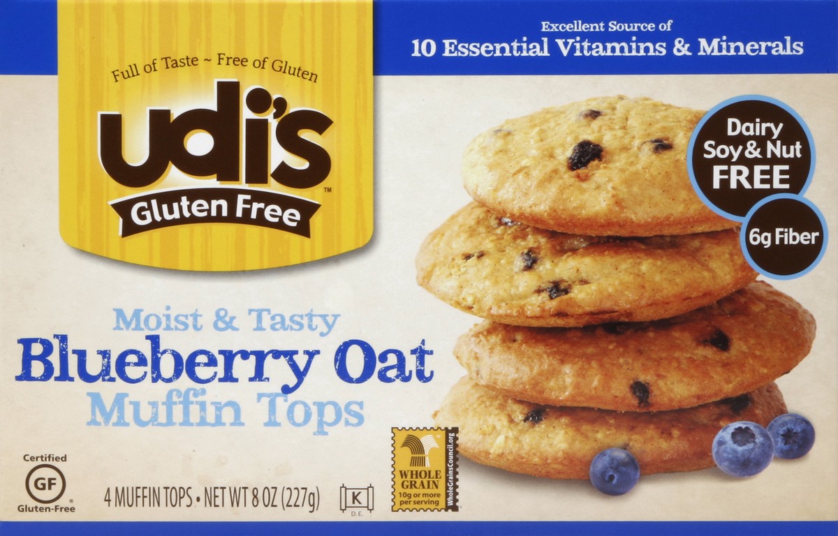 slide 1 of 4, Udi's Muffin Tops 4 ea, 4 ct