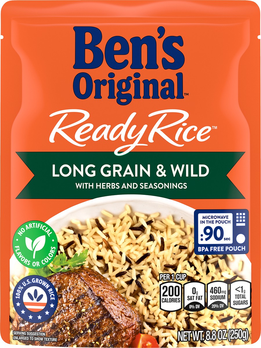 slide 4 of 13, Ben's Original Rice, Long Grain & Wild, 8.8 oz