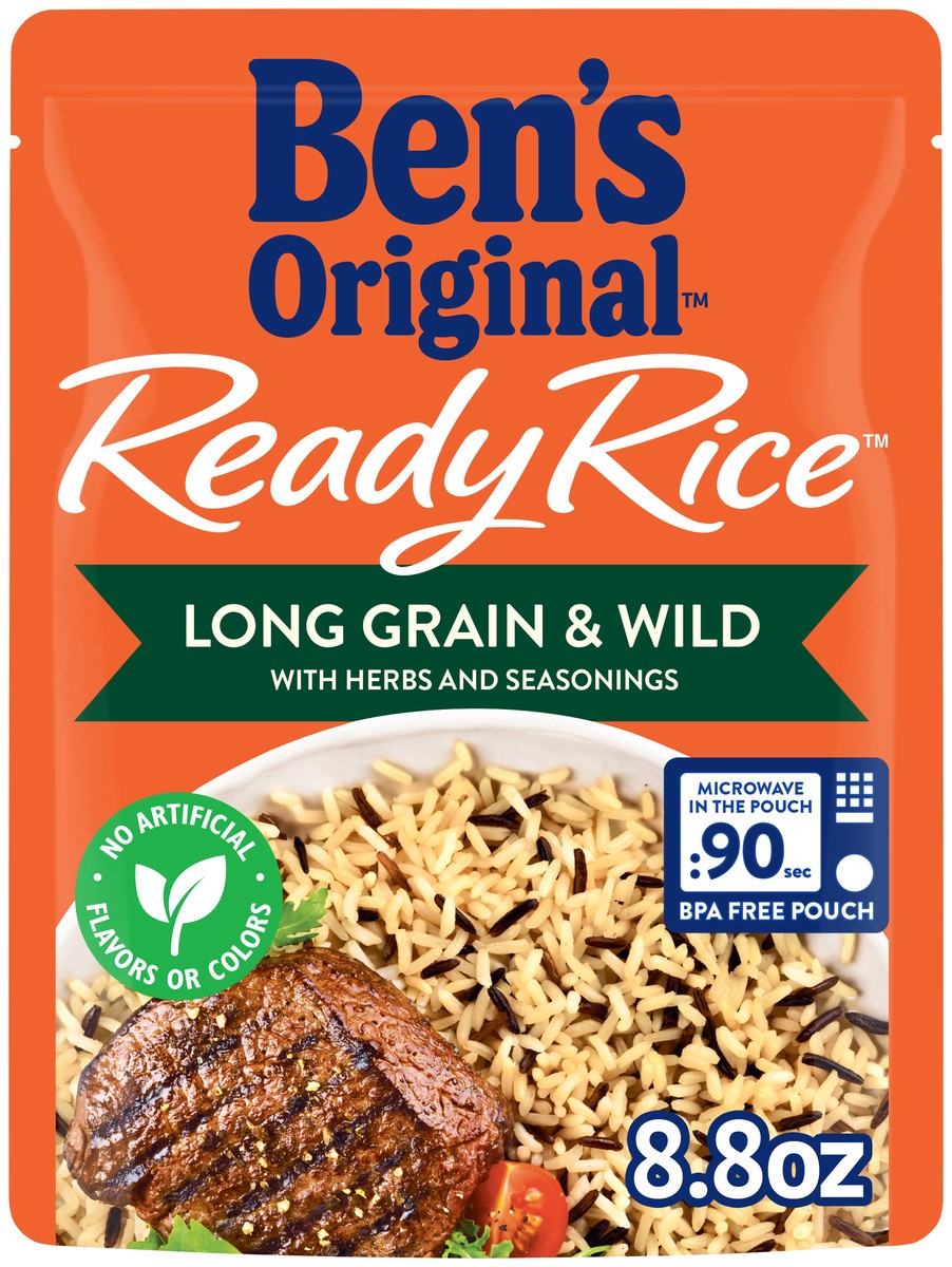 slide 12 of 13, Ben's Original Rice, Long Grain & Wild, 8.8 oz