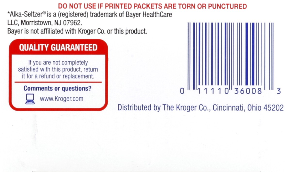 slide 6 of 7, Kroger Effervescent Cold Relief, 36 ct