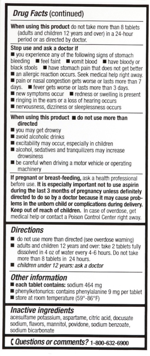 slide 3 of 7, Kroger Effervescent Cold Relief, 36 ct