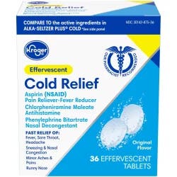 Kroger Effervescent Cold Relief