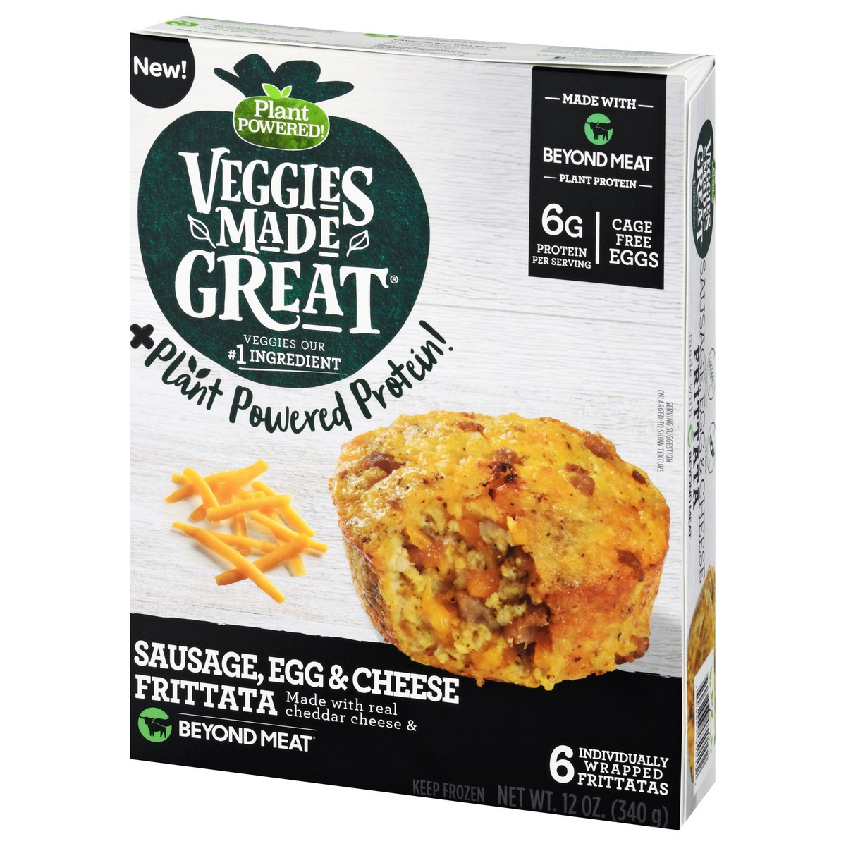 slide 3 of 9, Veggies Made Great Garden Lites Egg Chees, 1 ct