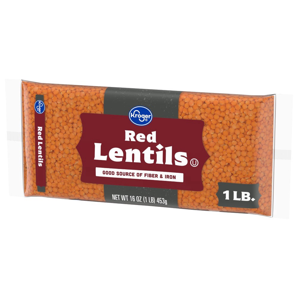 slide 2 of 5, Kroger Red Lentils, 1 lb