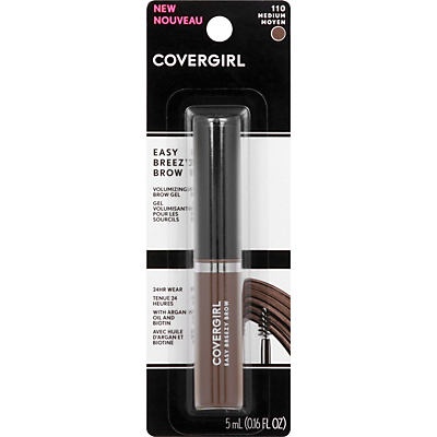 slide 1 of 1, Covergirl Easy Breezy Volumizing Brow Gel Medium, 0.16 oz