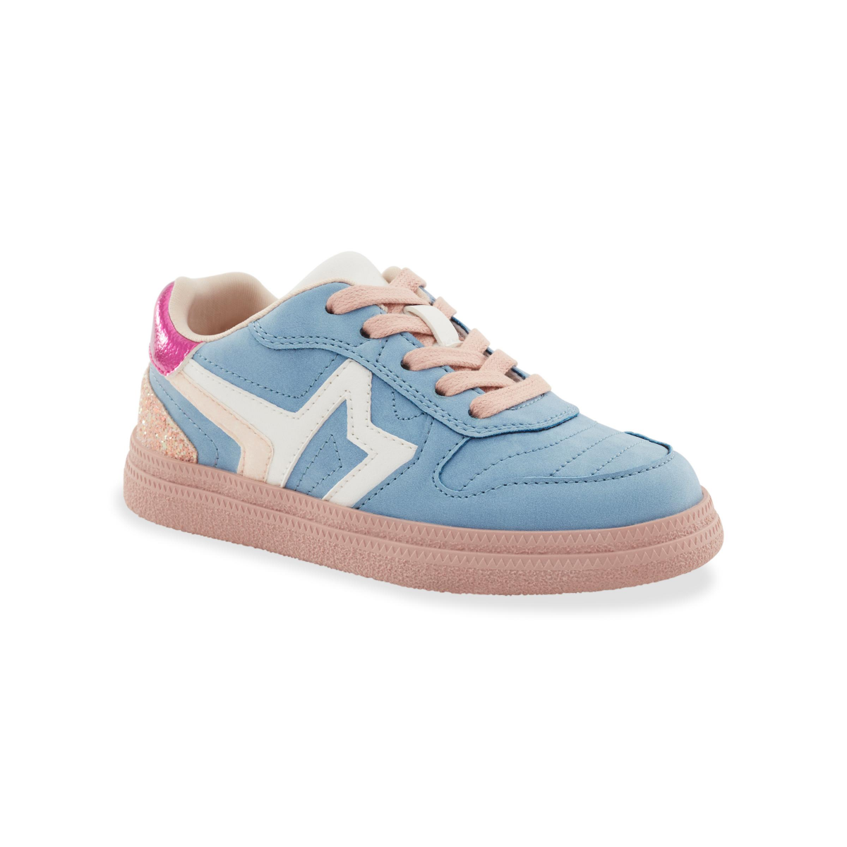 slide 1 of 25, BCBG Girl's Big Girls' Gia Fashion Shoe, Pink Denim, Size 2Y, 1 ct